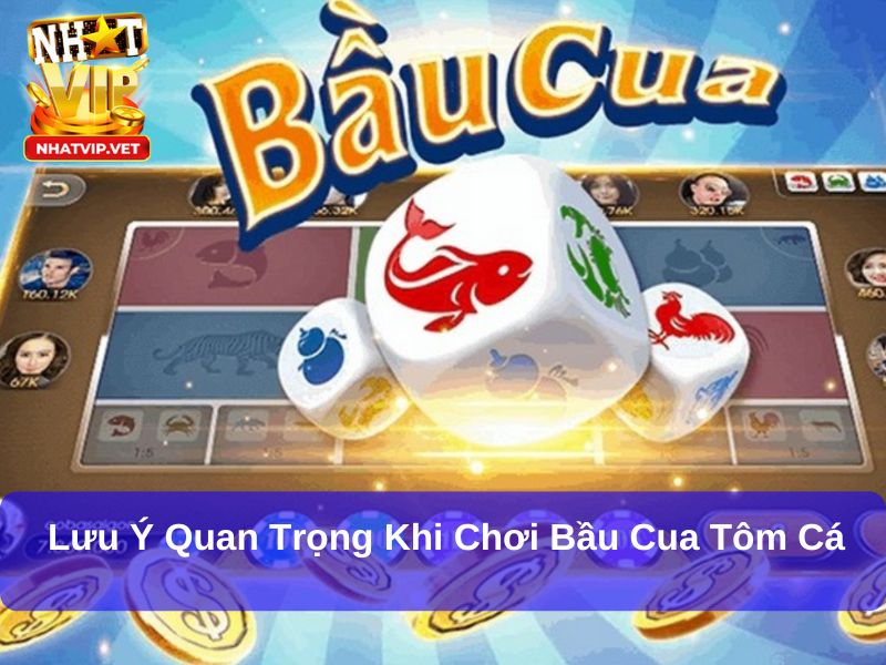Lưu ý quan trọng khi chơi Bầu Cua Tôm Cá
